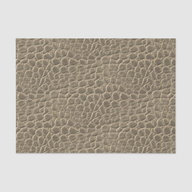 Tan Brown Snake Skin Dragon/Dinosaur Animal Print Tissue Paper (Front)