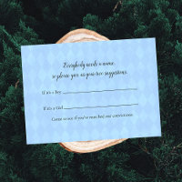 Tan Bunny Name Suggestion Baby Shower Game