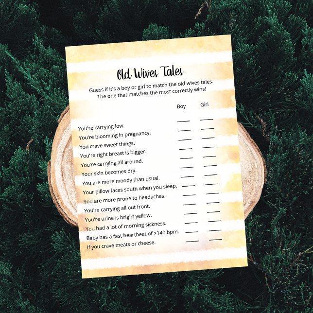 Tan Bunny Yellow Old Wives Tales Game Card (Creator Uploaded)