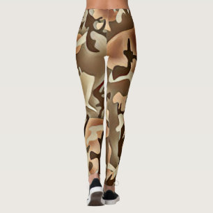 Tan Camoflauge Leggings