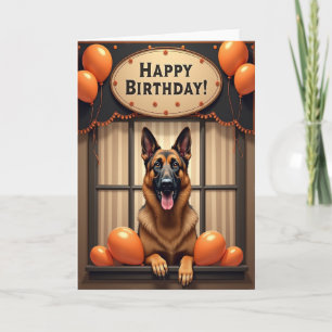 Tan Canine Birthday Joy Card