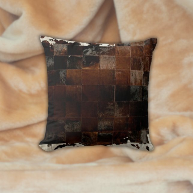 Tan Cowhide Print Cushion (Tan Cowhide Print Cushion
)