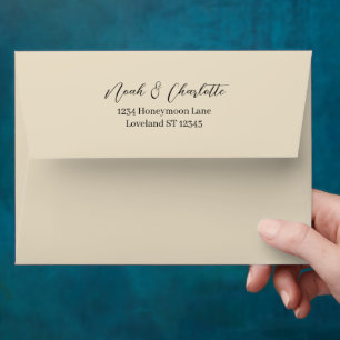Tan Earth Tones Wedding Special Occasion Envelope