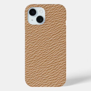 Tan Faux Leather Phone Case – Sleek and Stylish