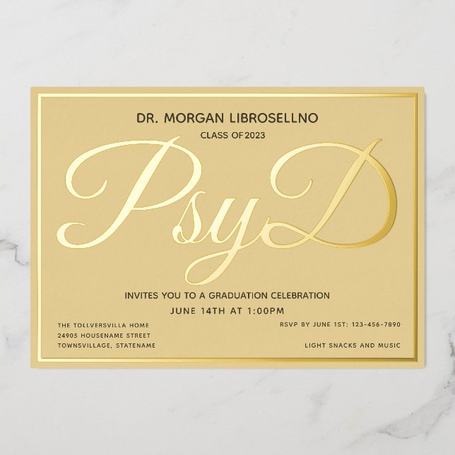 Tan Gold PsyD Graduation (Front)