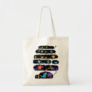 Tan Hierarchy Map A cross section map of a Dungeon Tote Bag