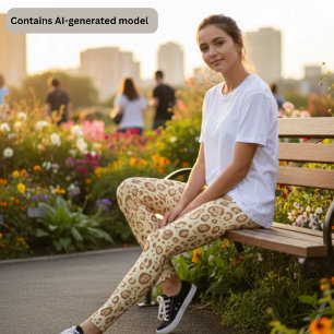 Tan Leopard Print - Soft Cheetah Animal Print Leggings
