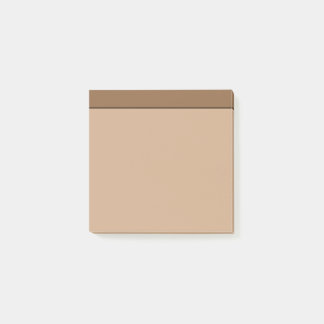 Tan Light Brown Colour Minimalist Post-It Notes