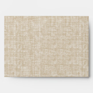 Tan Linen/Buffalo check Envelope