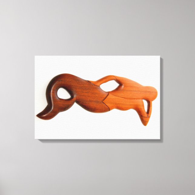 tan lookout mermaid canvas print (Front)