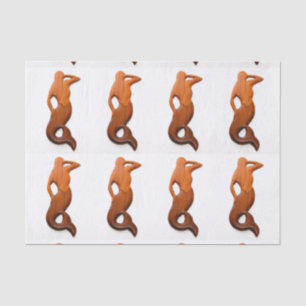 tan lookout mermaids tissue paper