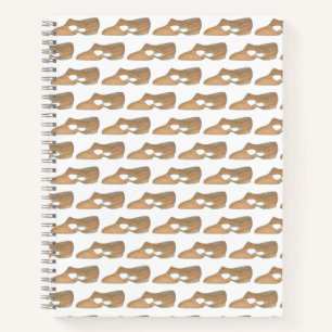 Tan Lyrical Dance Shoe Personalised Teacher Gift Notebook
