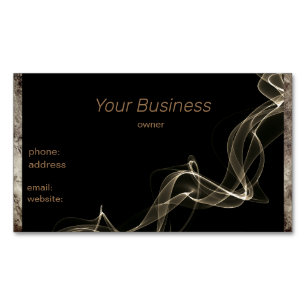 tan marble gold smoke black 	Magnetic business card