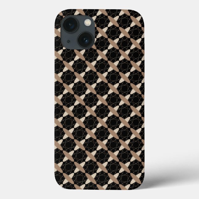 Tan on Black Case-Mate iPhone Case (Back)