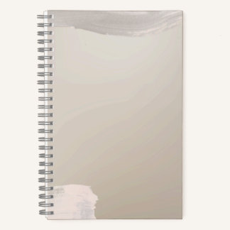Tan Paint Strokes Notebook