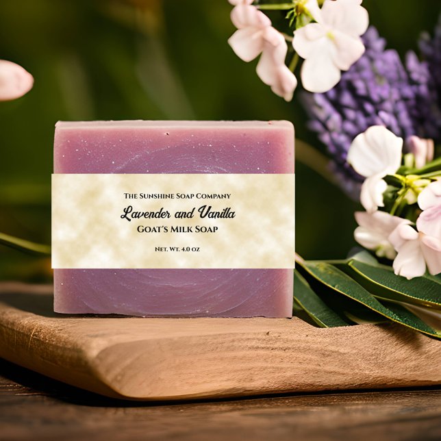 Tan Parchment Paper Style Soap Belly Band Invitation Belly Band (Creator Uploaded)