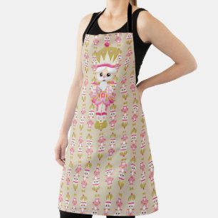 TAN & PINK NUTCRACKER SOLDIER APRON