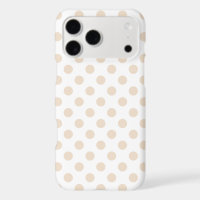 Tan polka dots