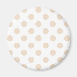 Tan polka dots magnet