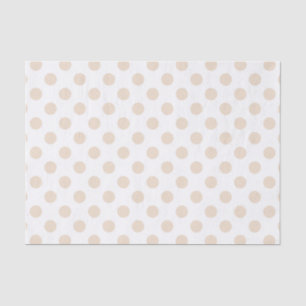 Tan polka dots tissue paper