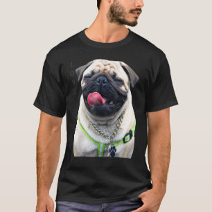 Tan Pug Shirt Women Men Pug Mum Dad Life Tee Love 