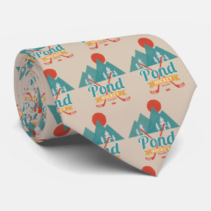 Tan Retro Pond Hockey Tie