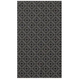 Tan Shapes on Black Tablecloth