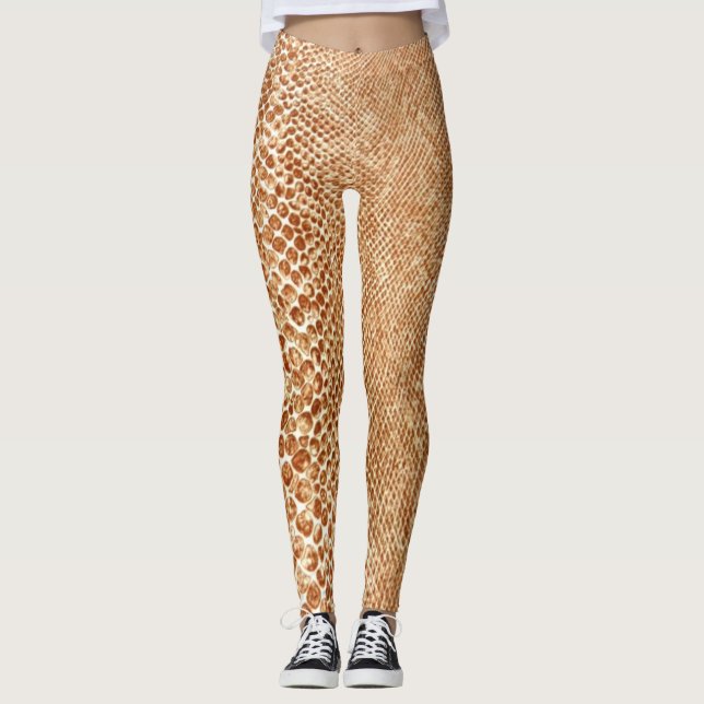 Tan Snake Leggings (Front)