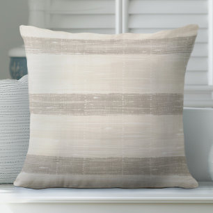 Tan Striped Pillow