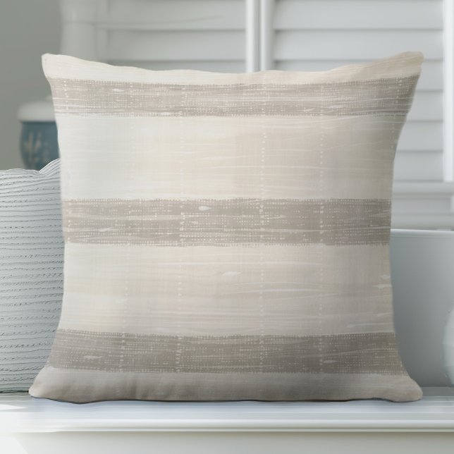 Tan Striped Pillow (Creator Uploaded)