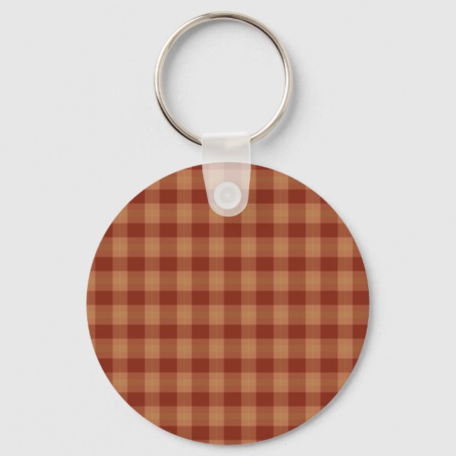 Tan Tartan Keychain (Front)