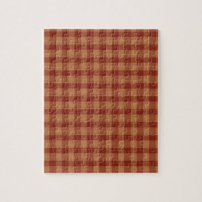 Tan Tartan Puzzle (Vertical)