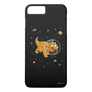 Tan Triceratops Dinos In Space Case-Mate iPhone Case