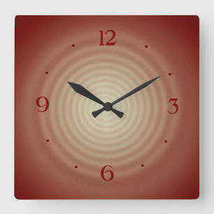 Tan with Lemon Swirl Centre>Wall Clock