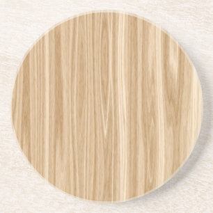 Tan Wood Grain Coaster