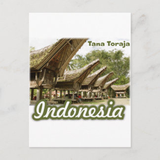 Tana Toraja Indonesia Souvenir Postcard