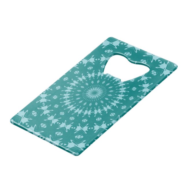 Tanager Turquoise and Teal Blue Abstract Pattern M (Back Angled)
