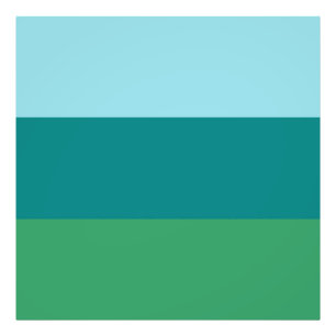 Tanager Turquoise, Teal Blue and Kelly Green Horiz Photo Print