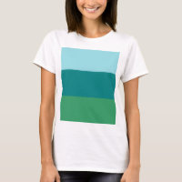 Tanager Turquoise, Teal Blue and Kelly Green Horiz