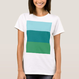 Tanager Turquoise, Teal Blue and Kelly Green Horiz T-Shirt