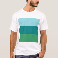 Tanager Turquoise, Teal Blue and Kelly Green Horiz
