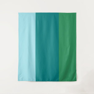 Tanager Turquoise, Teal Blue and Kelly Green Horiz Tapestry
