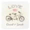 Tandem Bicycle Love Sticker