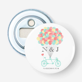 Tandem Bicycle Wedding Bottle Opener Favour