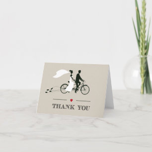 Tandem Bicycle Wedding Thank You
