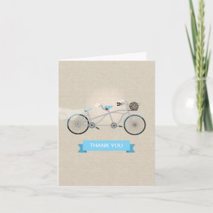 Tandem Bicycle Wedding Thank You