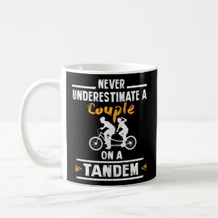 Tandem Bike Cycling Two Person Bicycle Biking Coffee Mug
