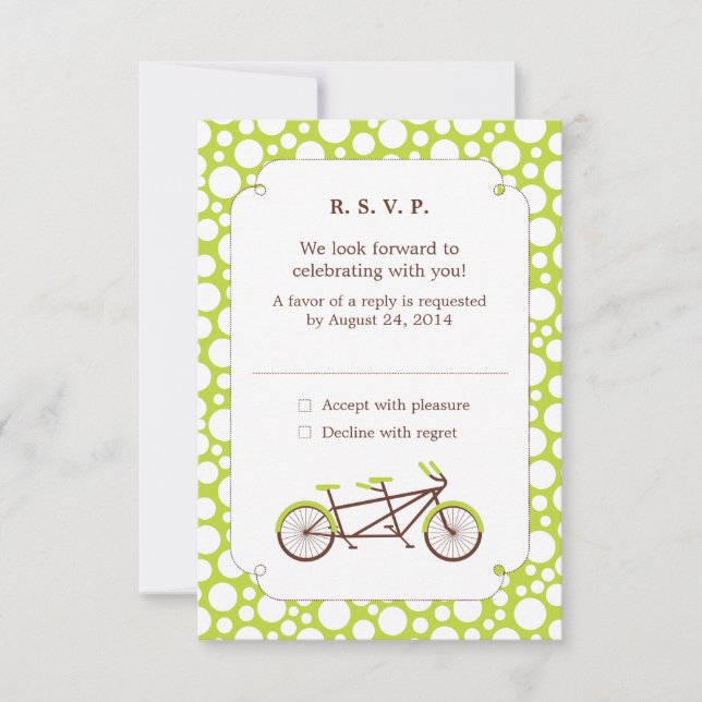 Tandem Bike (Green Dots) RSVP (Front)