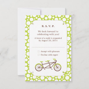 Tandem Bike (Green Dots) RSVP