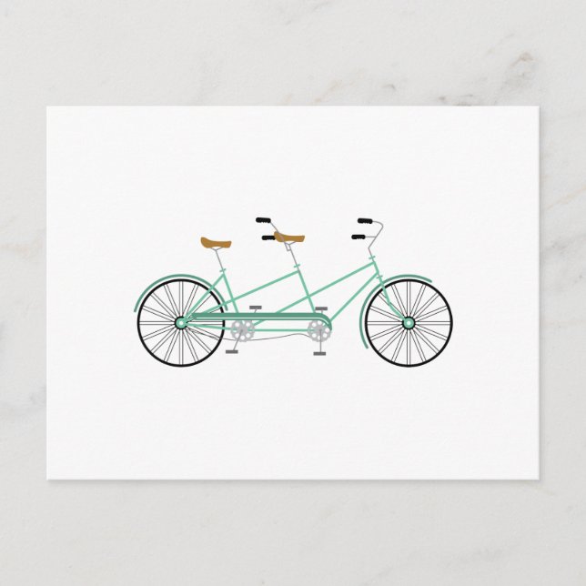 Tandem Bike Postcard (Front)